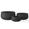Kante 19.6",15.7",11.8" Dia Round Concrete Planters Set of 3, Outdoor
