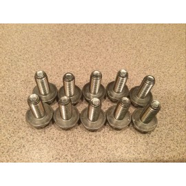 Unbranded (10) M8 X 1.25 X 20 Stainless Steel DIN 6921 A2 Hex Flange Bolts M8x20mm Flange