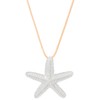 Nojess Starfish Necklace for Women Gold Shell Seashell Charm Pendant
