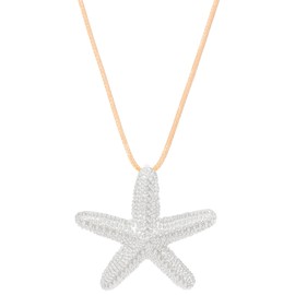 Nojess Starfish Necklace for Women Gold Shell Seashell Charm Pendant Necklace Boho Conch Shell Necklace Summer Ocean Beach Surfer Jewelry