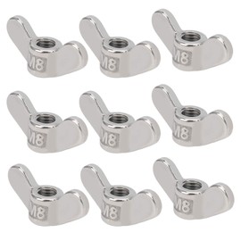 10pcs M8 Wing Nut 304 Stainless Steel Wing Nut 8mm Wing Nut Butterfly Nuts Fasteners