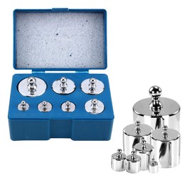 Trimming Shop 500g Scale Weight Chrome Plating for Precise Calibration for Checking the Accuracy of Both Pocket and Digital Scale, Jewelry, Kitchen Scale (7pcs)