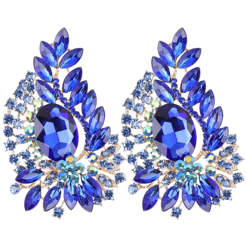2Pcs Corsage Brooch Fashion Retro Exquisite Alloy Pins Applique Clothing