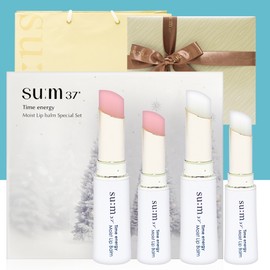 Sum 37 Degrees Time Energy Moist Lip Balm 2 Type Duo Special Set Moist Pink 1+1 Mini / 숨 37도 타임 에너지 모이스트 립 밤 2종 듀오 기획 세트  모이스트 핑크 1+1 미니