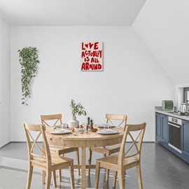 Retro Love Heart Canvas Wall Art Wall Decor Framed Artwork for Walls, Housewarming Gifts, Minimalist Trendy Art Prints College Dorm Home Apartment Home Decor Ready to Hang Valentines Day Decorations