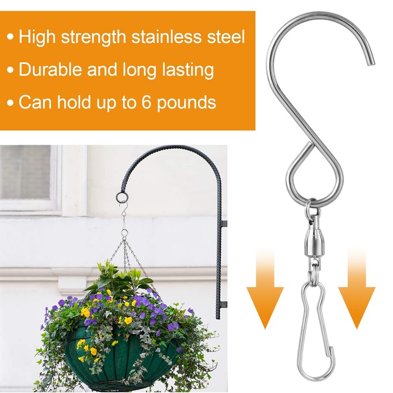 KUUQA Swivel Hooks Clips for Hanging Wind Spinners Wind Chimes