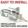 Emergency Release Lock Kit, Universal Garage Door Emergency Release Lock