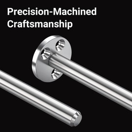 Stainless Steel Hidden Floating Shelf Bracket Heavy Duty Blind Shelf Support Invisible Mounting Hardware for Wall Mantels Shelves, Solid Metal Rod, Approx. 1/2 inch in Diameter, 6 inch, 4 Pack