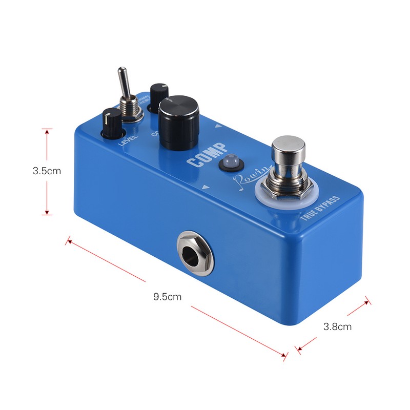 Rowin COMP Compressor Compress Guitar Effect Pedal Aluminum Alloy Shell