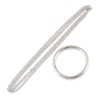 1Pc Silver Ring and Chain (Large Ring) Magic Tricks Metal