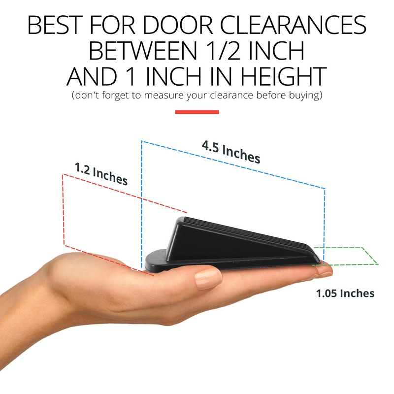 Home Premium Door Stoppers for Bottom of Door, Rubber Door