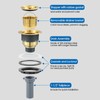 ROVOGO 3-1/2 inch Kitchen Sink Drain Assembly with Removable Deep