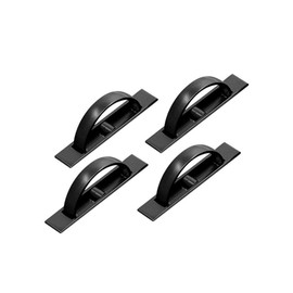 DayCount Pack of 2 Invisible Cabinet Drawer Handle Rotating Zinc Alloy Hidden Grip Pulls Handles Hardware for Cabinet, Wardrobe, Tatami and Drawer (Black)