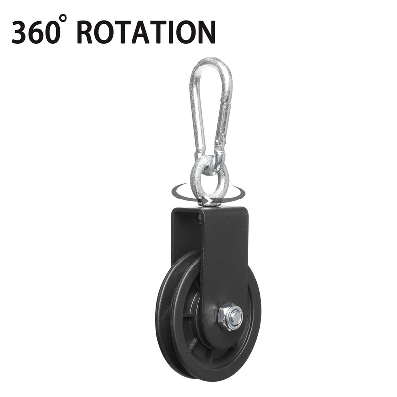 Vishusju 90mm Pulley Wheel for Cable Machines Silent Bearing Home