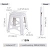 SHIMOYAMA Folding Step Stool 15IN Tall Plastic Foldable Step Stool