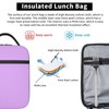 Light Purple Lunch Box for Women Men Reusable Insulated Portable