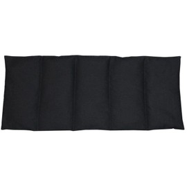 Franzis Nähstube 50x20cm Traubenkernkissen Schwarz in 100% Baumwolle I Körnerkissen Traubenkern 50x20 für Mikrowelle I Wärmekissen, Traubenkernkissen,