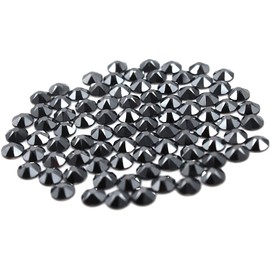 Preciosa Viva Rhinestones - No Hotfix Flatback - Jet Hemitate - SS16 (4mm) - Choose Your Quantity (72)