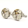 LBFEEL Cool Steampunk Cufflinks Watch Movement Cufflinks for Mens Shirt