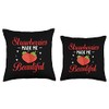 Strawberry Fruit Garden Plants Seeds Strawberries Throw Pillow