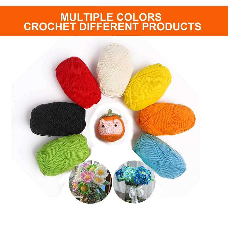 Crochet Thread 2 PCS- Cotton Yarn for DIY Knitting Projects