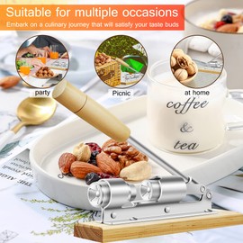 Nutcrackers for Nuts, Nut Crackers for Pecans, Heavy Duty Nut Cracking Tools, Adjustable Pecan Cracker Sheller, HOFHTD Pecan Nut Cracker Opener Tool for Walnuts Pecans Hazelnuts Almonds Brazil Nuts