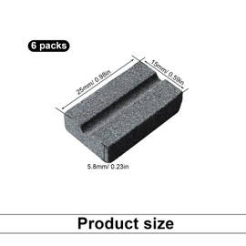 SHENGYIG 6 Stück Dart Schleifstein, V-Nut Schleifstein für Dartspitzen, Graues Dartzubehör, Ideal zum Schärfen von Steeldartspitzen