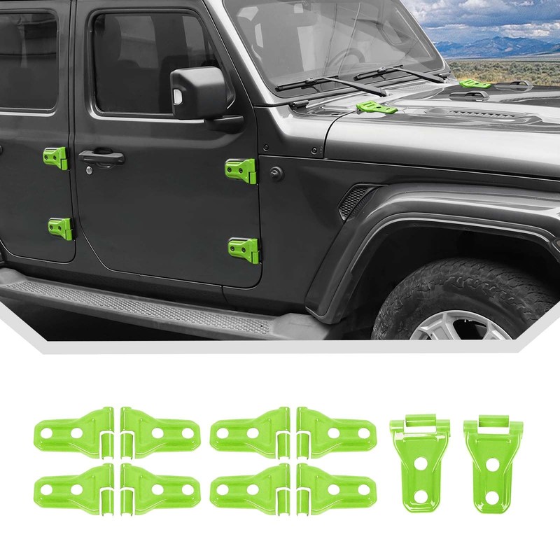 10PCS Door Hinge Cover & Hood Hinge Cover Trim Exterior