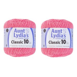 Aunt Lydia's Crochet Thread - Size 10 - French Rose (2-Pack)