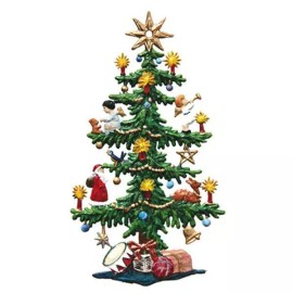 WILHELM SCHWEIZER GERMAN ZINNFIGUREN Tall Slender Christmas Tree (2.25" x 4" )