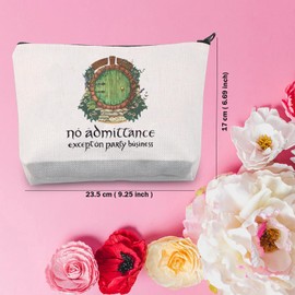 TSOTMO Movie Merchandise Zipper Cosmetic Bag Hobbit Gift Rings Movie Book Gift for Rings Fans Samwise Gift Caradhras Gift (Admittance)