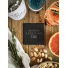 Slate Coaster Set (4 Pieces) for Gin with Gin Sayings