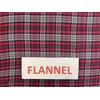 56” Wide 100% Cotton Flannel Red/Grey