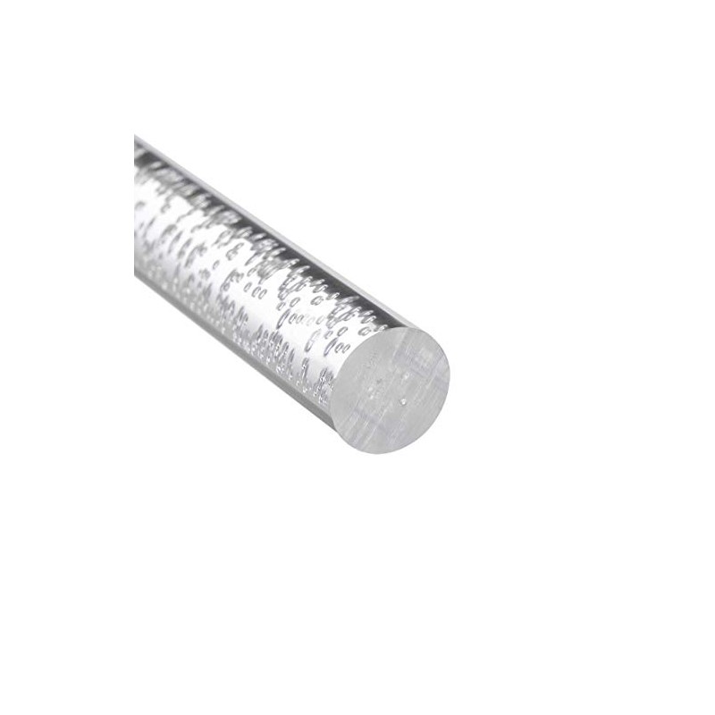 TA-VIGOR 1Pcs Clear Acrylic Round Rods 25mm Diameter 250mm Length