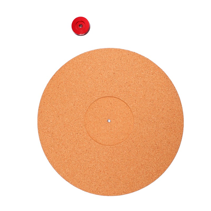 Cork Turntable Mat Vinyl Record Non Shake Slipmat Adapter Phonograph