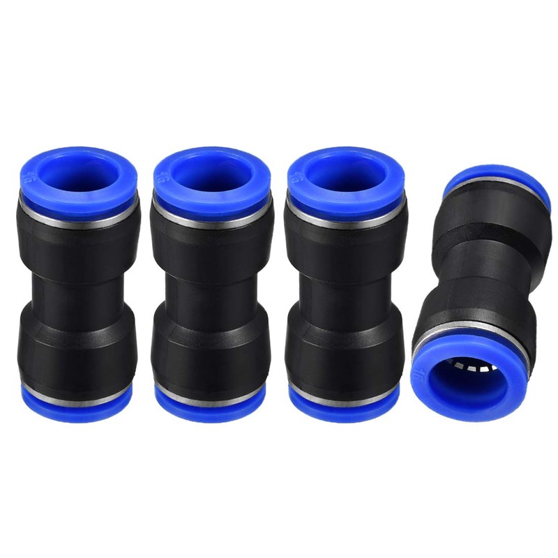 sourcing map Plastic Straight Union Push to Connect Tube Fitting