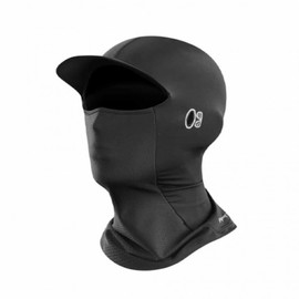 Summer Cool Balaclava Cycling Mask Hat Brimmed Balaclava - Black