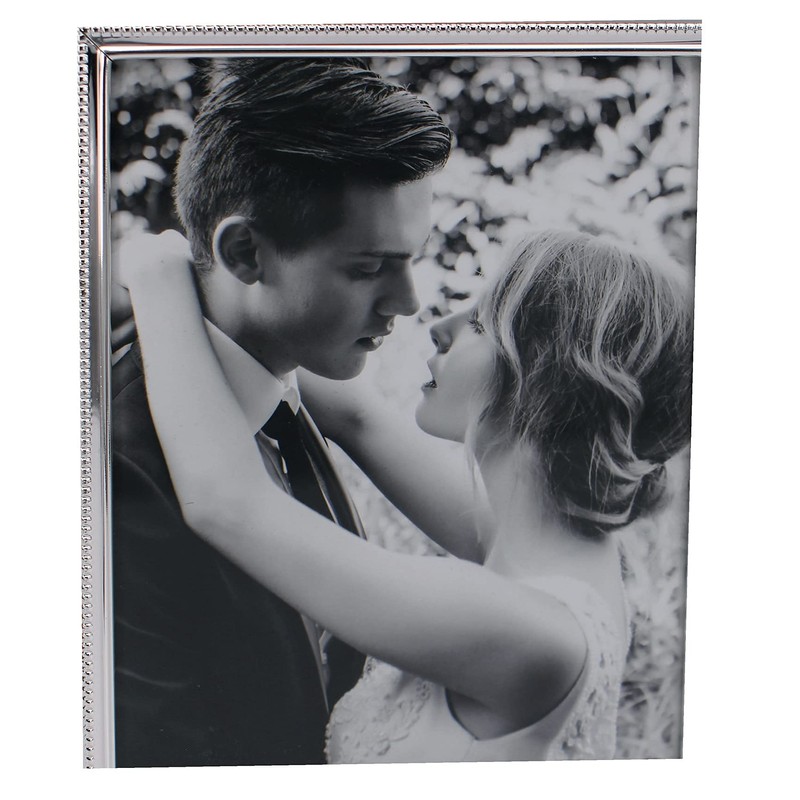 LEADEX Vertical Horizontal Combination Double Photo Frame 4x6 Metal Folding