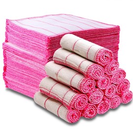 Retoo Set of 10 Cotton Tea Towels, Kitchen Towels, Tea Towels, Checked High Quality Tea Towels, Kitchen Towels, Kitchen Towels, 35 x 30 cm