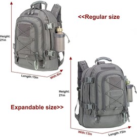TheKidsRefined Expandable 40-64L Military Tactical Backpack 3 Day Bag Hiking Gym Sport Camping