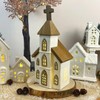 Carousel Home LED Ceramic Christmas Church | Light Up Ceramic