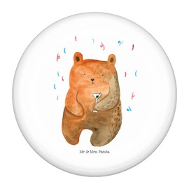 Mr. & Mrs. Panda 50 mm Button Bear Party Gift Birthday Gift Pin Teddy Bear Pin, Funny, Good Mood, Teddy