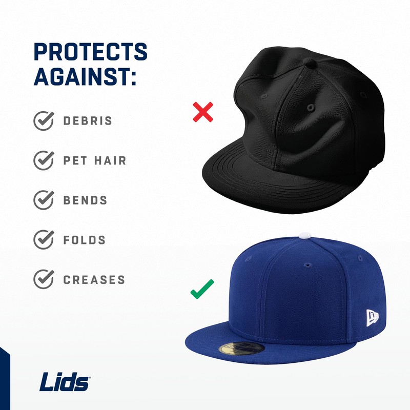 Lids Hat Travel Case – Baseball Cap Carrier for 6