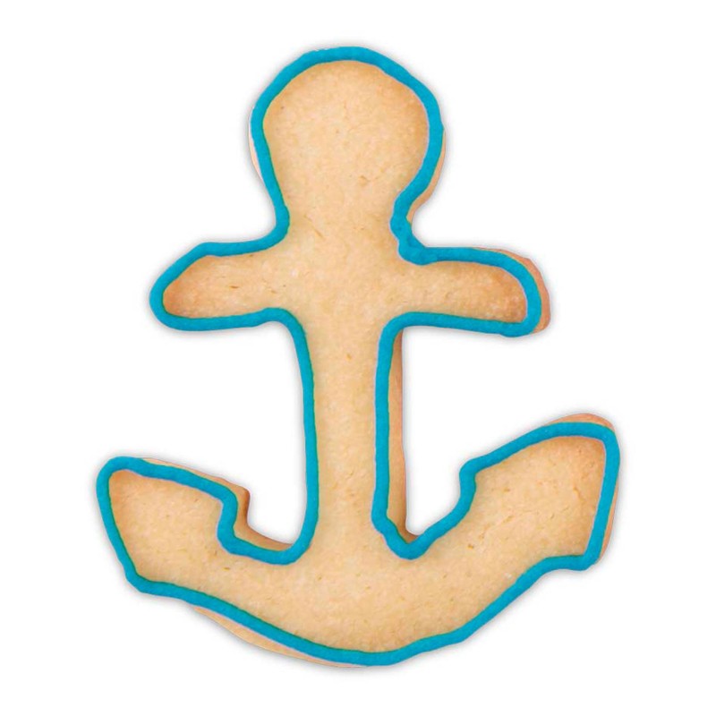 Staedter Anchor Cookie Cutter, Silver, 5.5 cm
