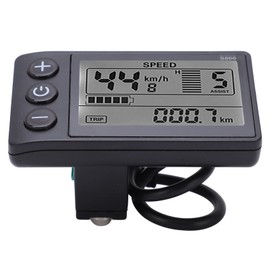 S866 Electric Bike LCD Display Meter 24V 36V 48V Control Panel with Plug Compatible with Various Electric Ycles