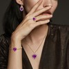 Yifnny Heart Jewellery Sets, Crystals Necklace and Earrings Set Heart