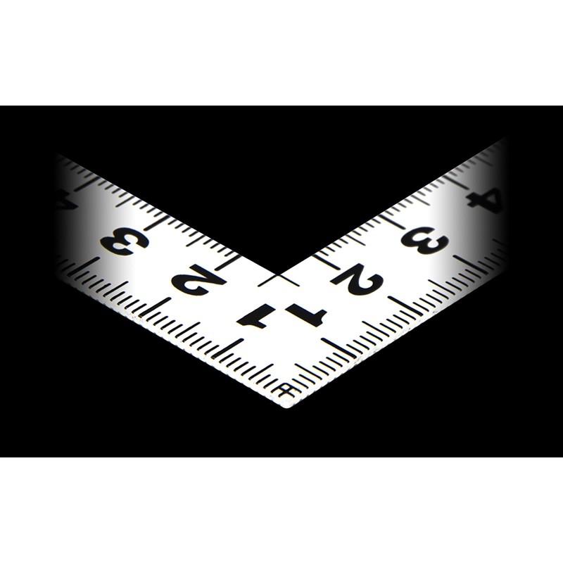 シンワ測定(Shinwa Sokutei) 曲尺平ぴた ホワイト 30cm/1尺 併用目盛 11179