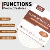 Yotache White Foam Strips Tape with Adhesive 2 Rolls 1"