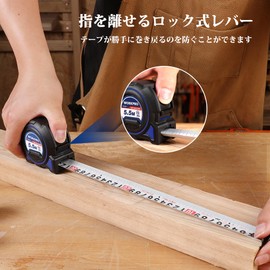 WORKPRO Convex Measuring Measuring Tape Measure 2.2 ft (5.5 m) x Width 1.1 inches (5.5 m) x Width 27 mm 0 Point Correction & Nails with Magnets, Nylon Coated Tape, JIS1 Class, Construction Sites,