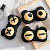 [Big discount] Bear eye mask, sleeping eye mask, deep sleep compress, thermal eye mask, blackout travel sun protection, good sleep Soft torang torang 3ea
